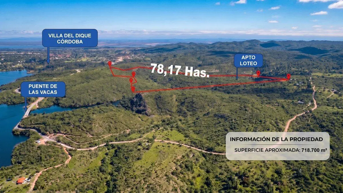 VENTA CAMPO 78 HECTAREAS VILLA DEL DIQUE 2