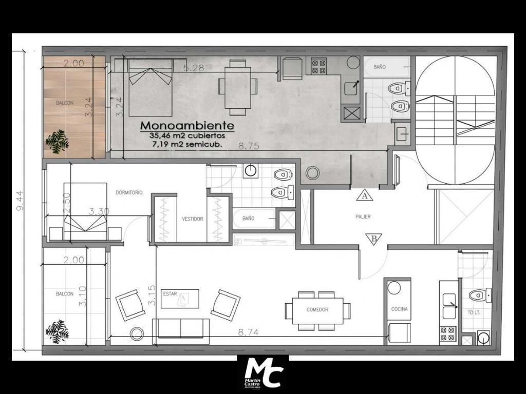Foto de Modernos monoambiente FINANCIACION Villa Urquiza, imagen 4