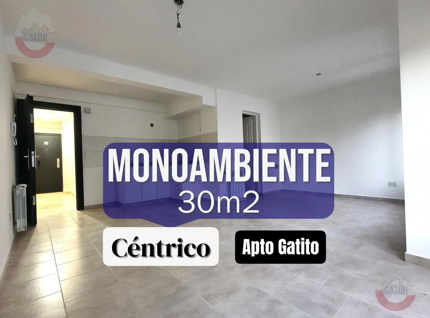 Departamento monoambiente en alquiler. Apto Gatito 3
