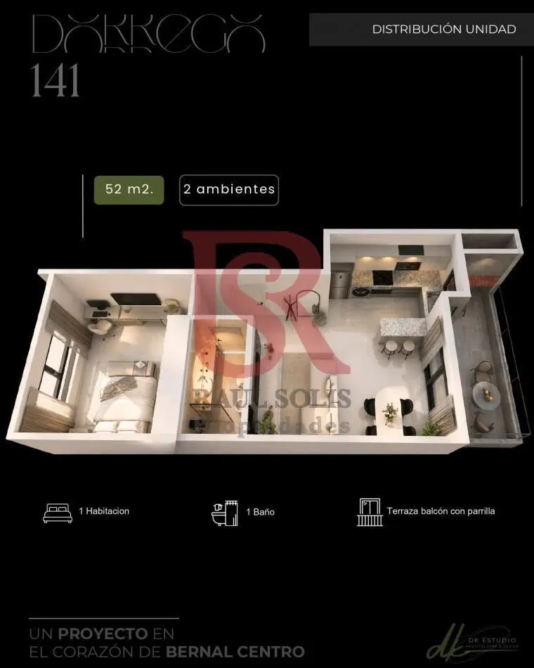 GZ- Departamentos dos ambientes a Estrenar en Edificio Premium 5