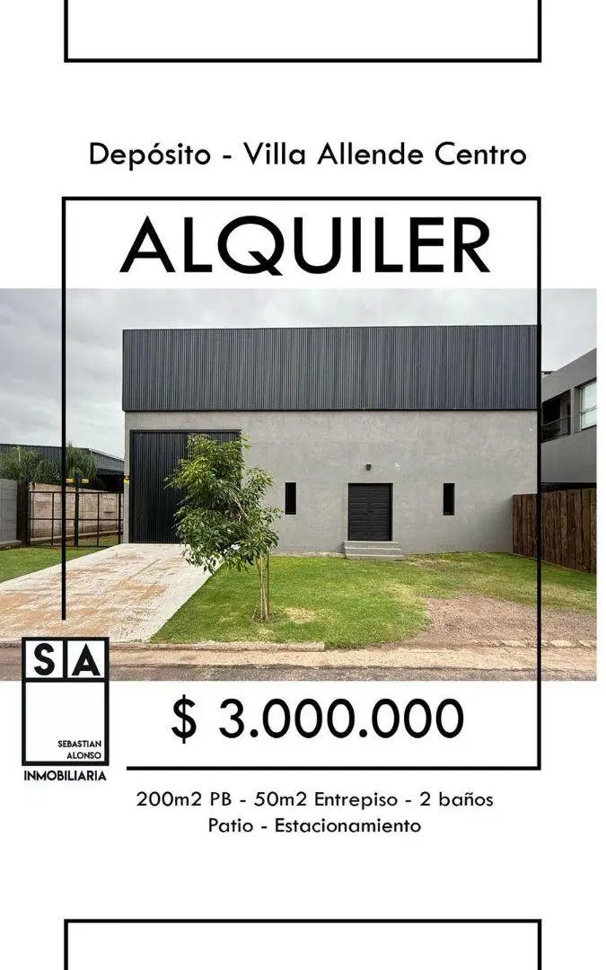 Alquilo deposito Villa Allende 4
