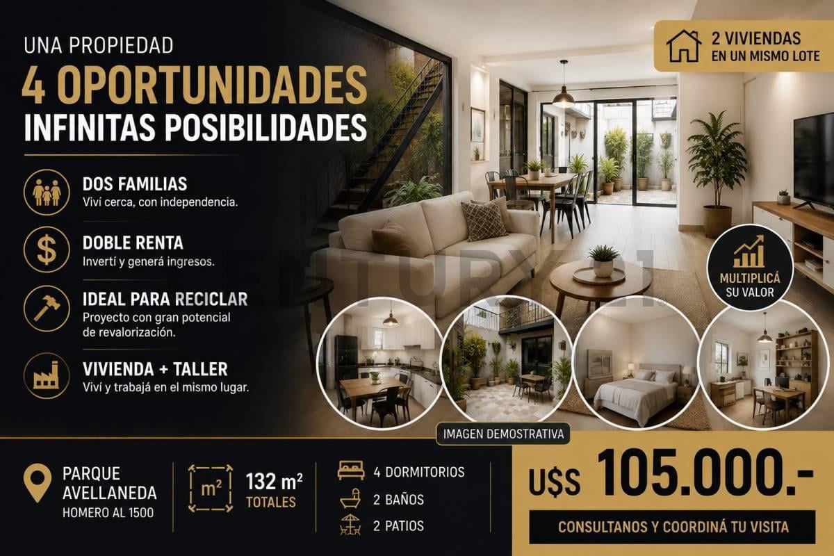 Foto de ¡OPORTUNIDAD ÚNICA EN PARQUE AVELLANEDA! DOS PHs EN BLOCK / MULTINIVEL, imagen 1