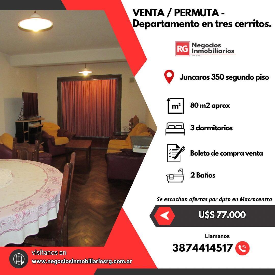 Venta - Departamento de 3 Dorm. en Tres Cerritos, Salta. 5