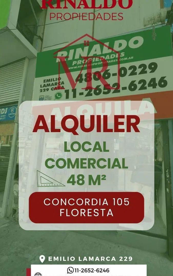 ALQUILER – LOCAL COMERCIAL EN FLORESTA 2
