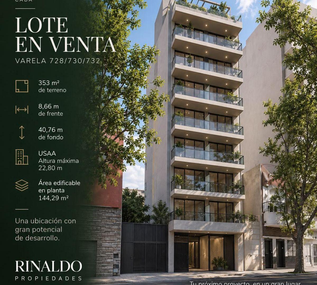 Foto de VENTA – LOTE IDEAL DESARROLLO – AV. VARELA – FLORES, imagen 3