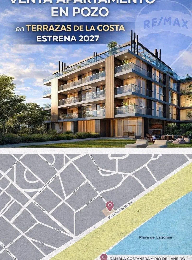 VENTA EN POZO TERRAZA DE LA COSTA 3 DORM Y COCHERA 3