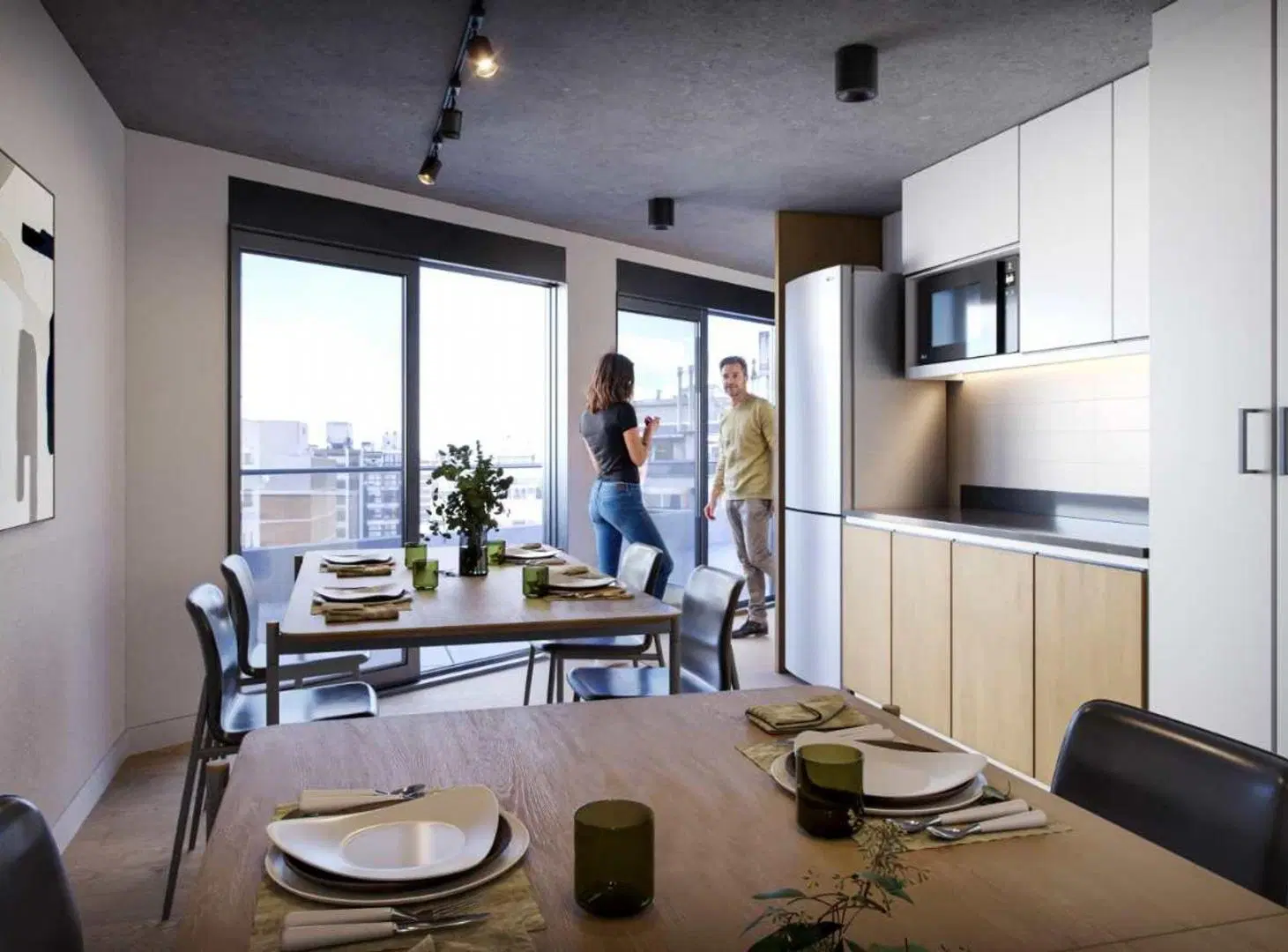 VENTA APARTAMENTO 2DORM 2B 1 TOILET POCITOS POZO 1