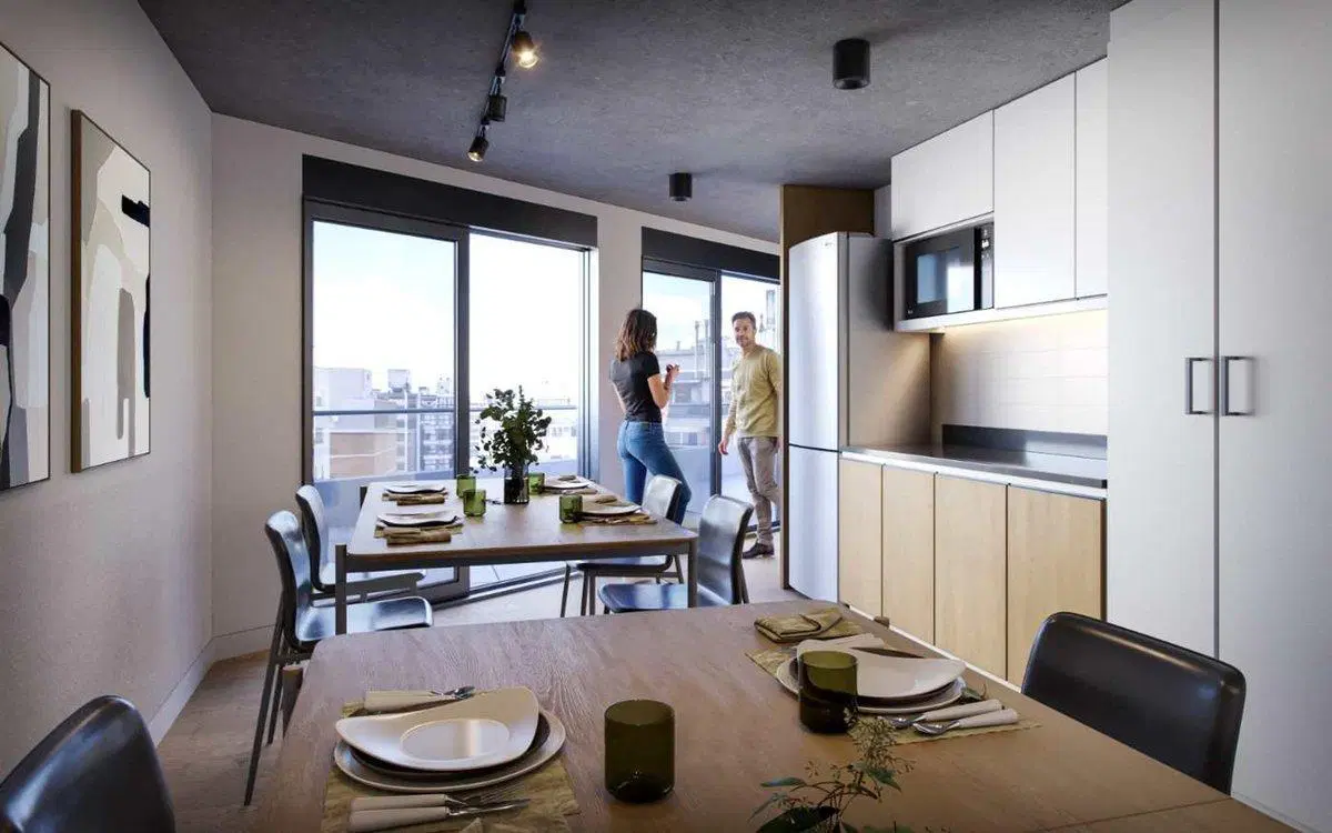VENTA APARTAMENTO 1DORM 1BAÑO POCITOS POZO 4