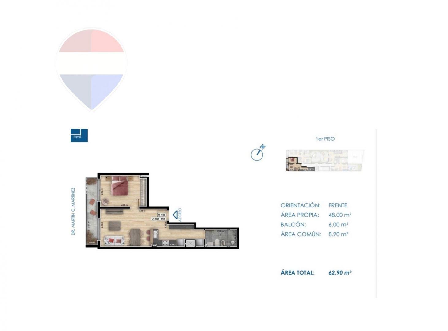 Foto de VENTA DEPARTAMENTO 1 DORMITORIO CORDON CON BALCON, imagen 1