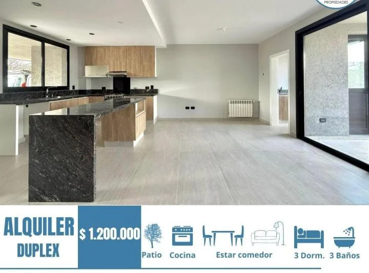 ALQUILER DUPLEX A ESTRENAR EN DOCTA 1