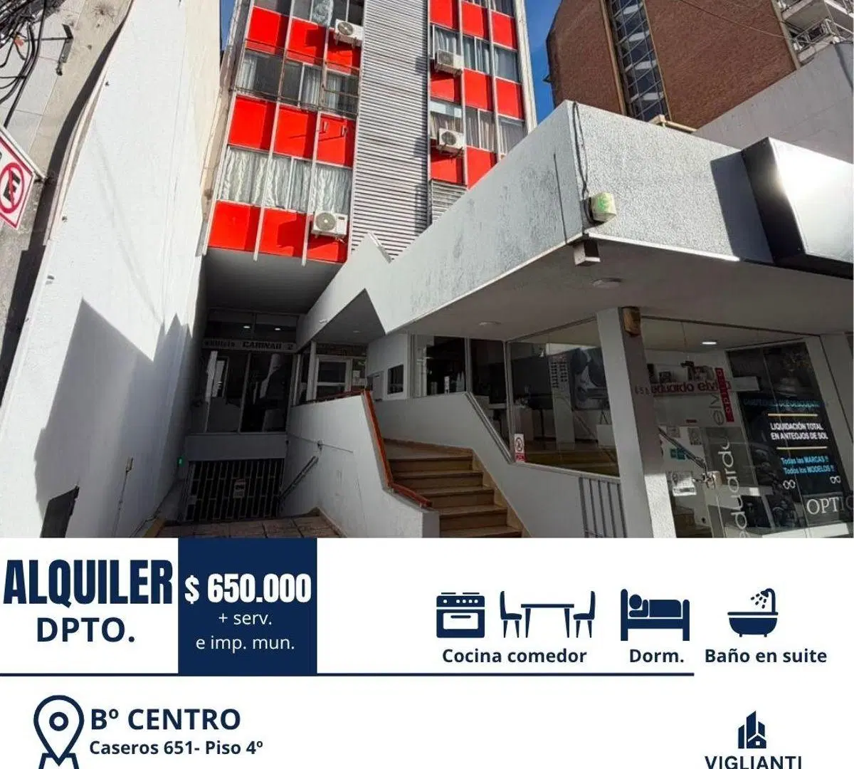DEPARTAMENTO EN ALQUILER- 1 dorm. / Bº Centro 1