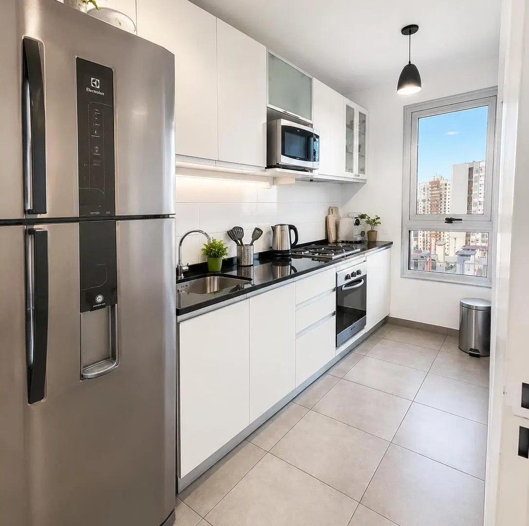 TORRE BOULEVARD - ALQUILER AMOBLADO - 2 ambientes c/toilette con cochera! Piso alto! Full amenities! 4