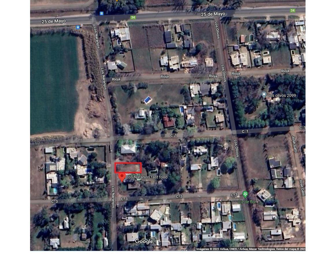 Terreno 416 m². Las Naranjos y Calle 1. Ibarlucea 1