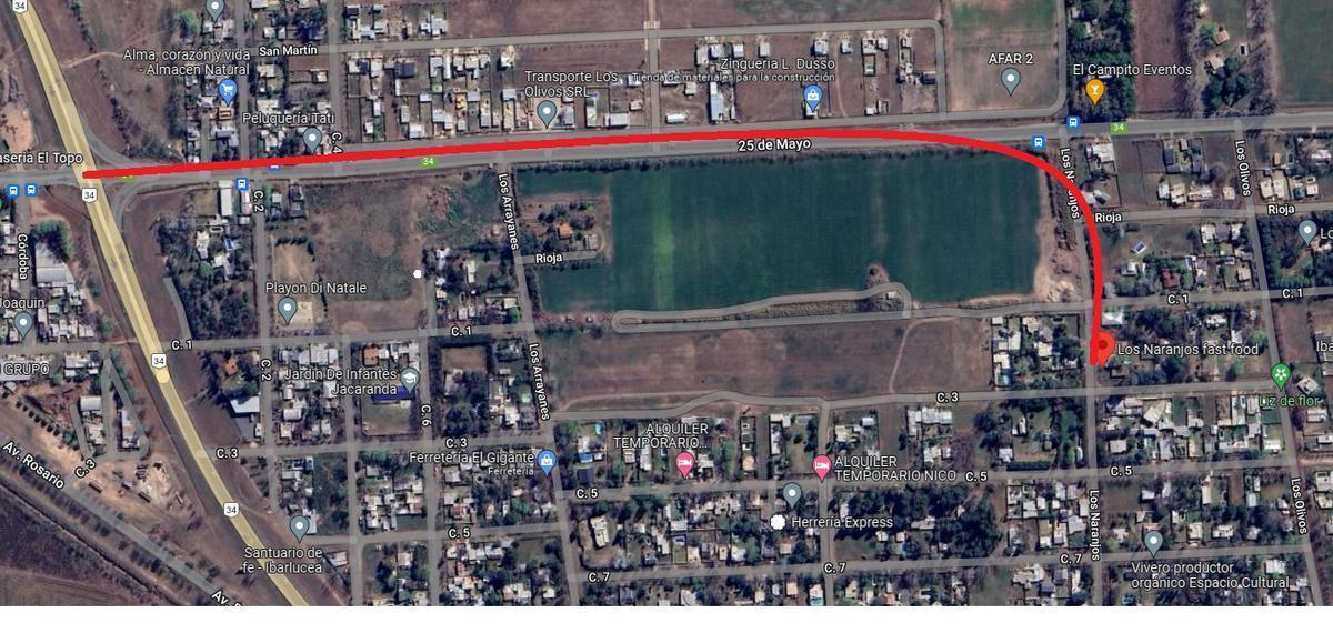 Terreno 416 m². Las Naranjos y Calle 1. Ibarlucea 3