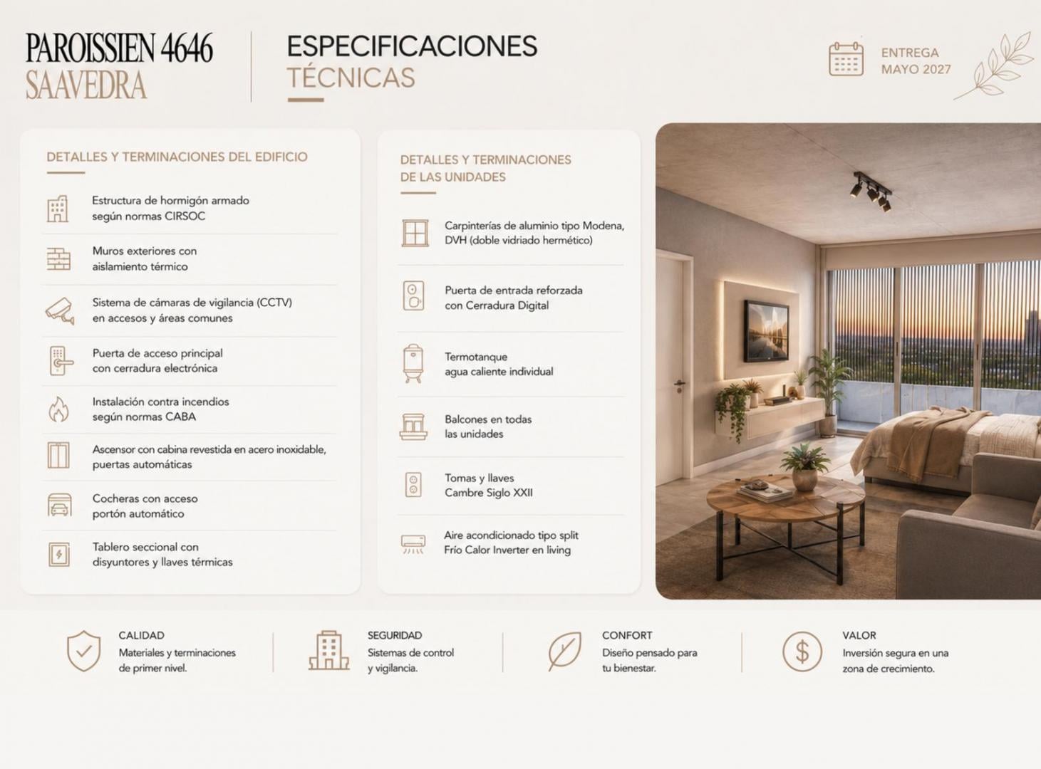 Foto de VENTA MONOAMBIENTE 42mts - DESARROLLO PAROISSIEN 4646, imagen 1