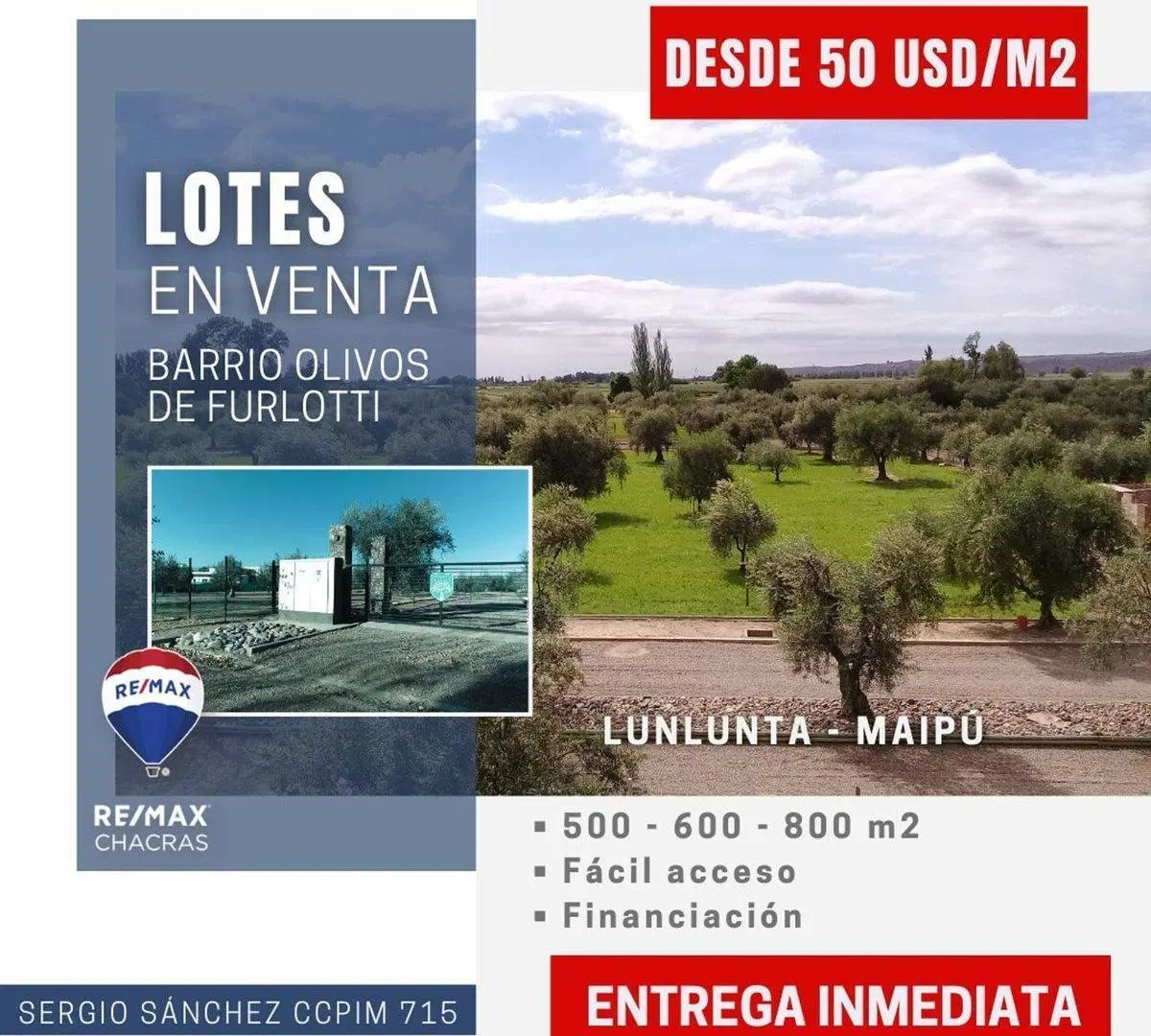Terreno en venta Olivos de Furlotti 4