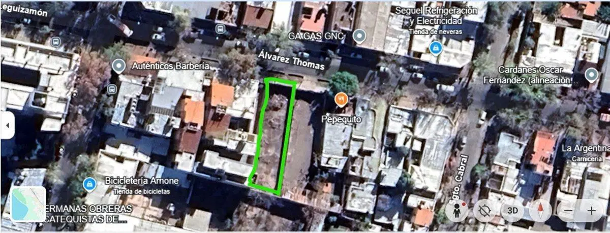Venta LOTE calle Álvarez Thomas GODOY CRUZ 425 m² 4