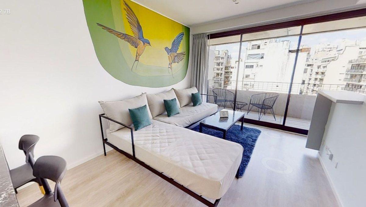 Venta 2 ambientes piso 7 toillete lavadero Palermo