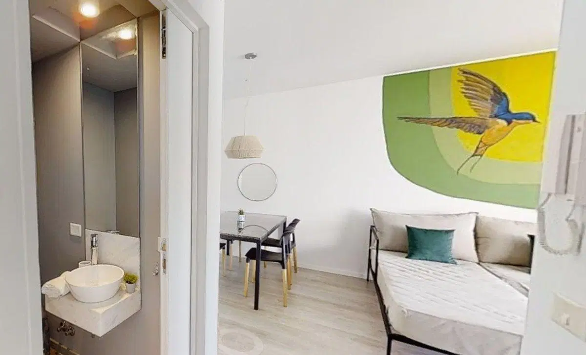Venta 2 ambientes piso 7 toillete lavadero Palermo 5