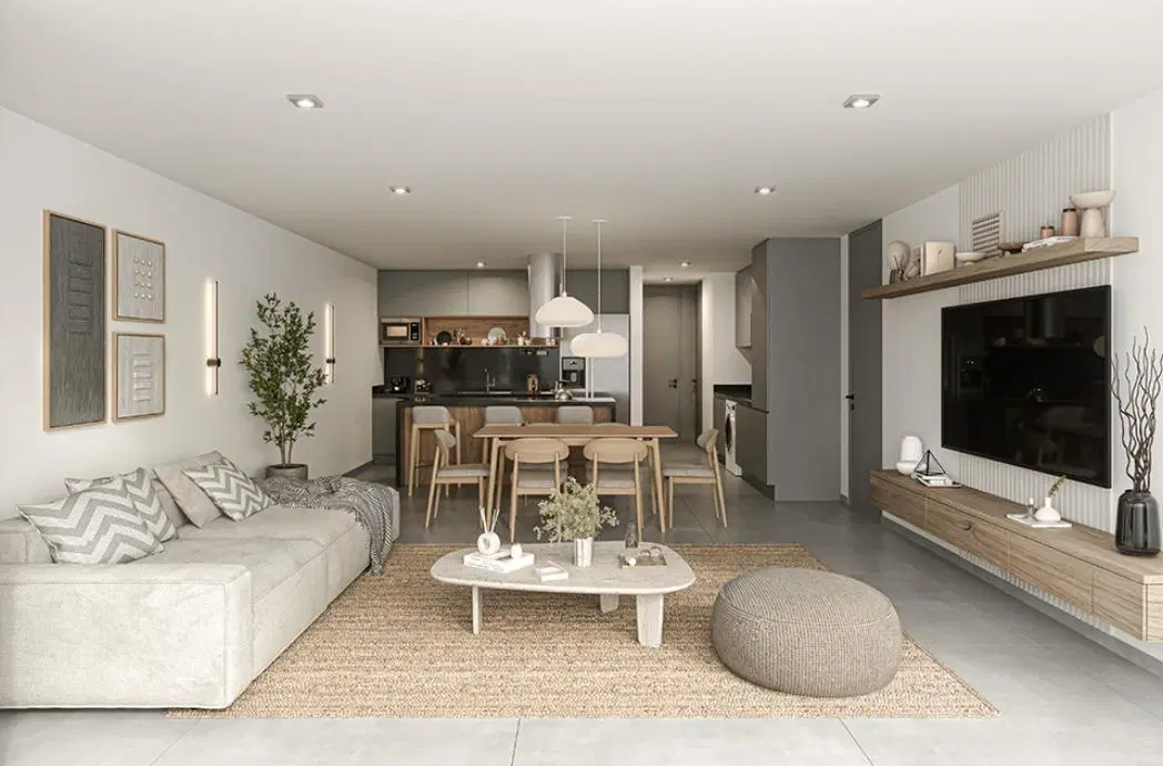 VENTA DEPARTAMENTO DOS DORMITORIOS EN COSTAS DE MANANTIALES CON VISTAS A LA CAÑADA 1