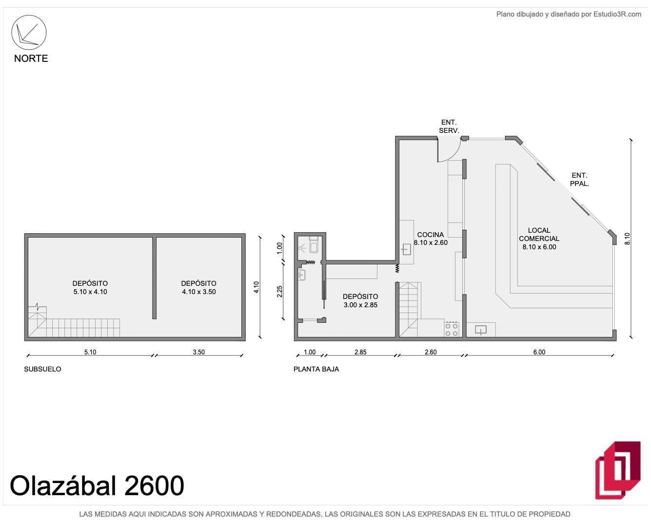Local comercial en esquina – Directorio y Carabobo – 109 m²