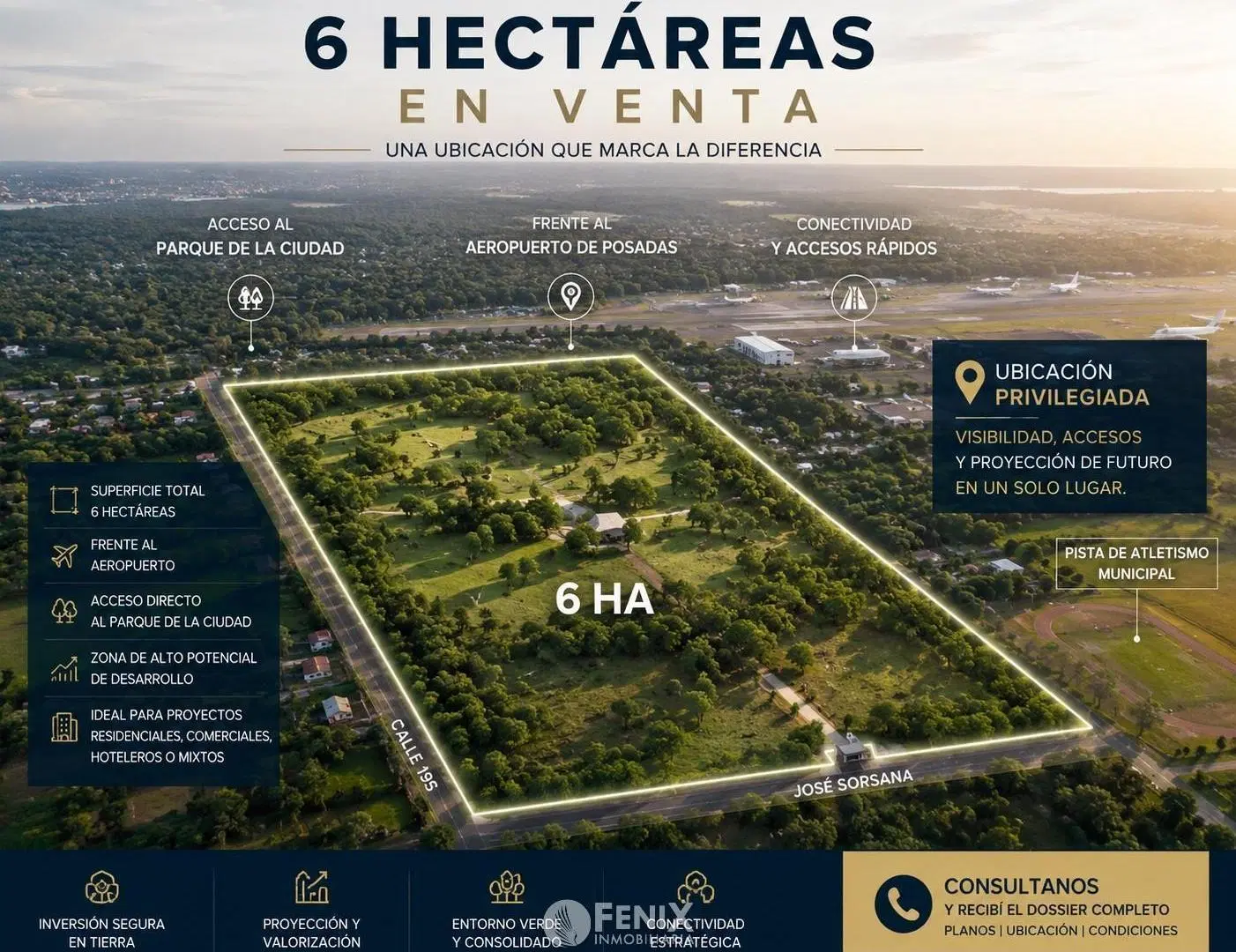 TF894 - 6 HECTÁREAS EN VENTA FRENTE AL AEROPUERTO DE POSADAS 2