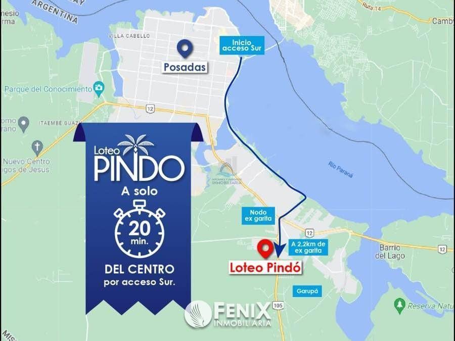 Foto de TERRENO EN VENTA – LOTEO PINDO, VILLALONGA, GARUPÁ (TF907), imagen 2