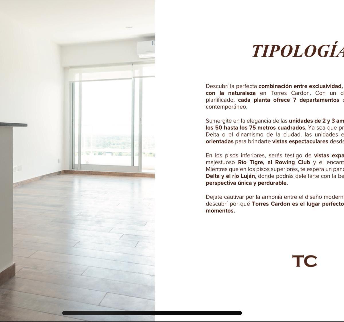 Foto de TORRE CARDON TIGRE A ESTRENAR 2 AMB. OPCION COCHERA , BAULERA AMENITIES, imagen 5