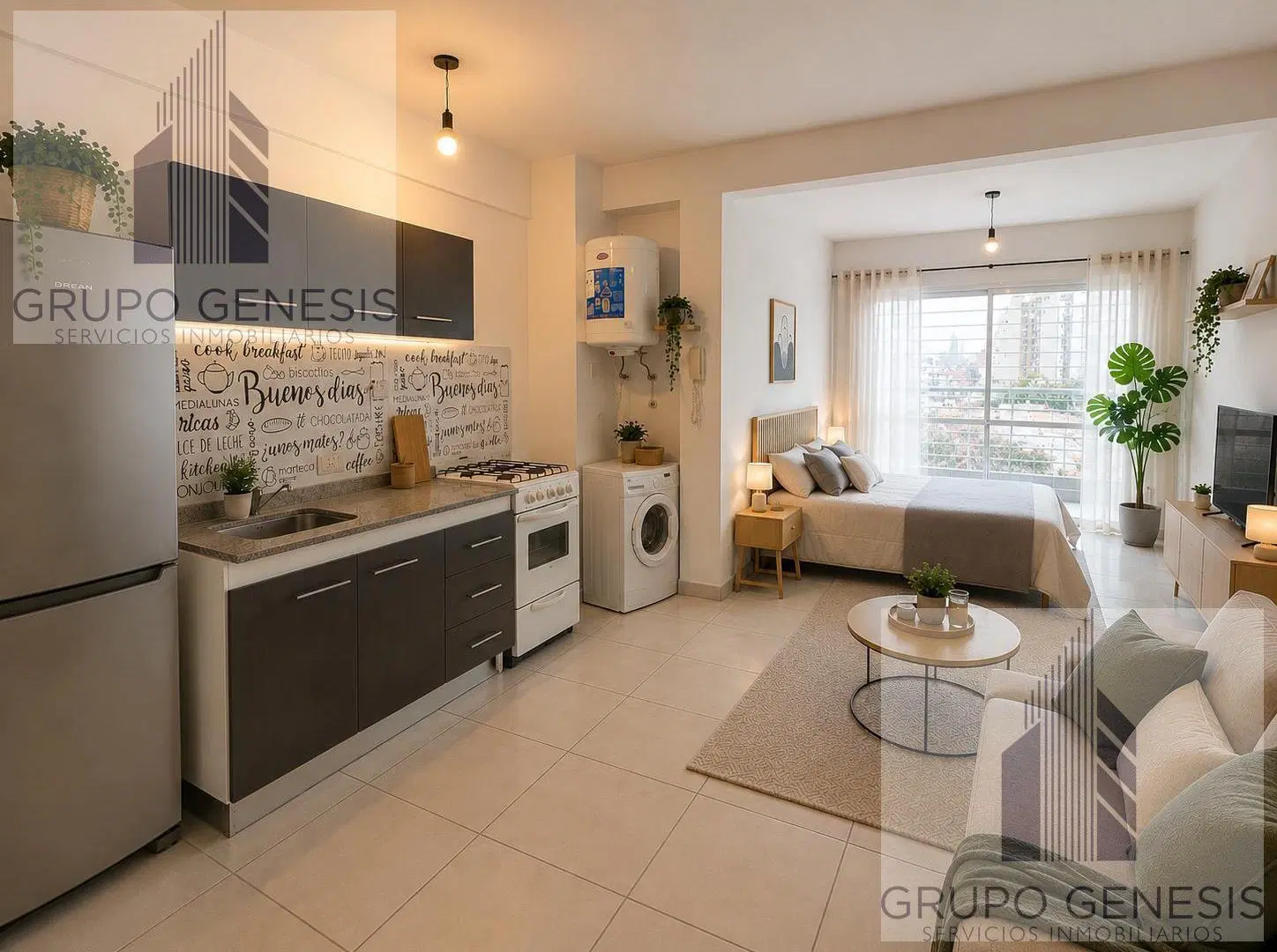Alquiler departamento Monoambiente con Balcon 4