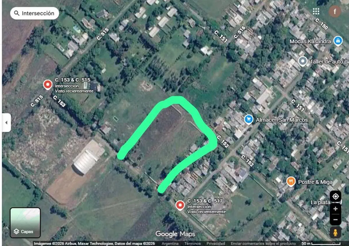 Lote en venta en calle 153 y 515. 5.000m2 4