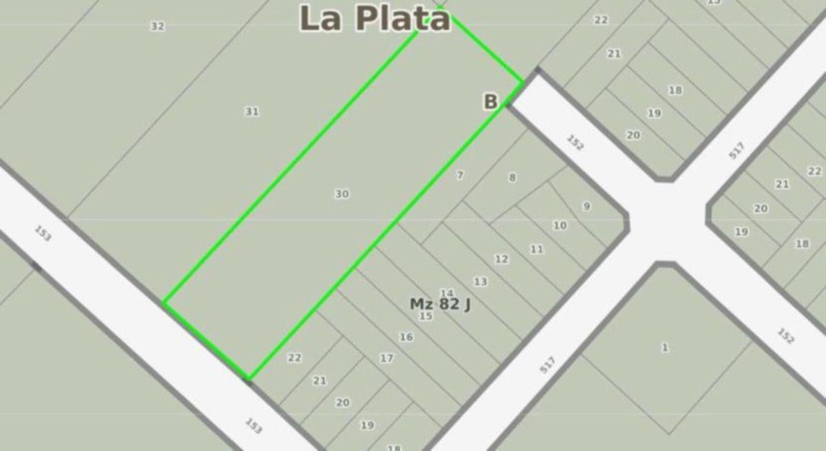 Lote en venta en calle 153 y 515. 5.000m2