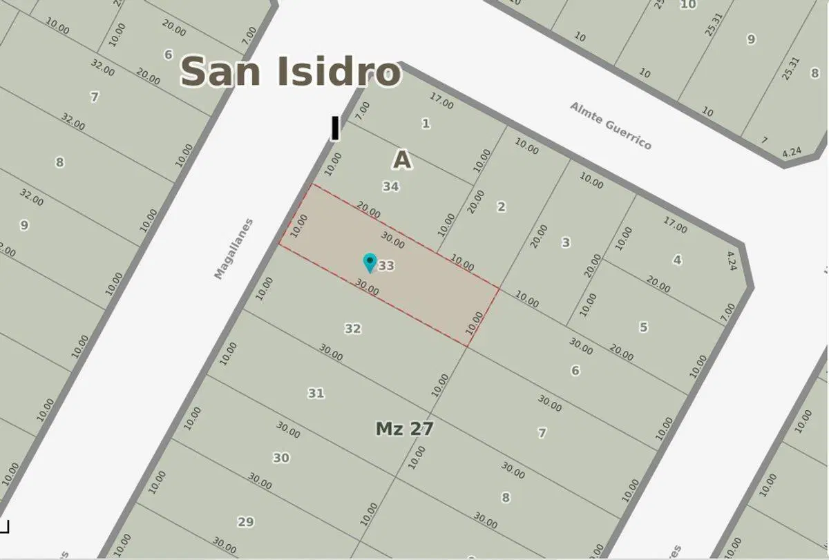 VENTA LOTE 300 m² EN SAN ISIDRO CHICO 4
