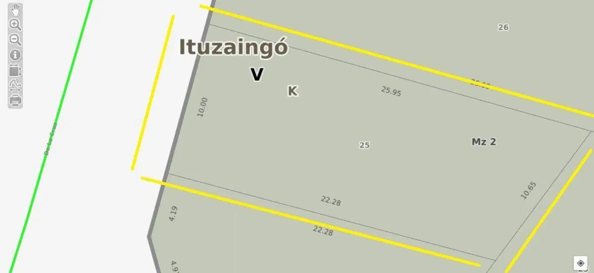 VENTA ITUZAINGO LOTE 240M A MEDIA CUADRA AUTOPISTA 5