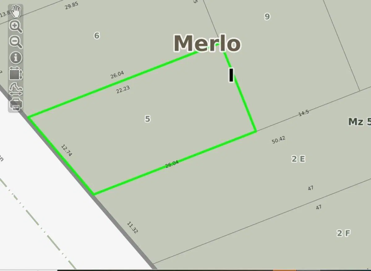 VENTA LOTE MERLO CENTRO OPORTUNIDAD 5