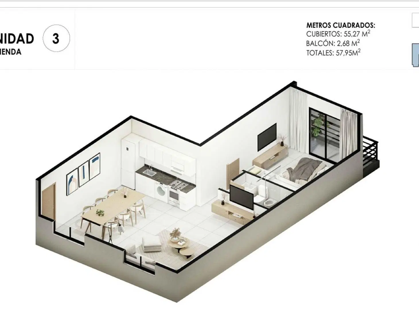 VENTA DEPTO 2/3 AMB APTO PROF. CENTRO DE MORENO 3