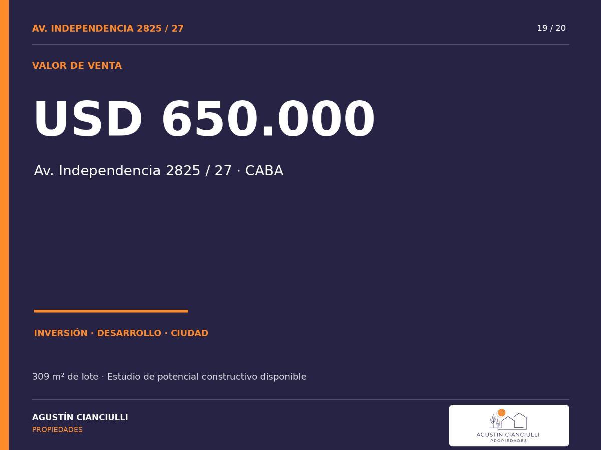 Foto de LOTE EN VENTA - OPORTUNIDAD DE DESARROLLO SOBRE AVENIDA - BALVANERA, imagen 5