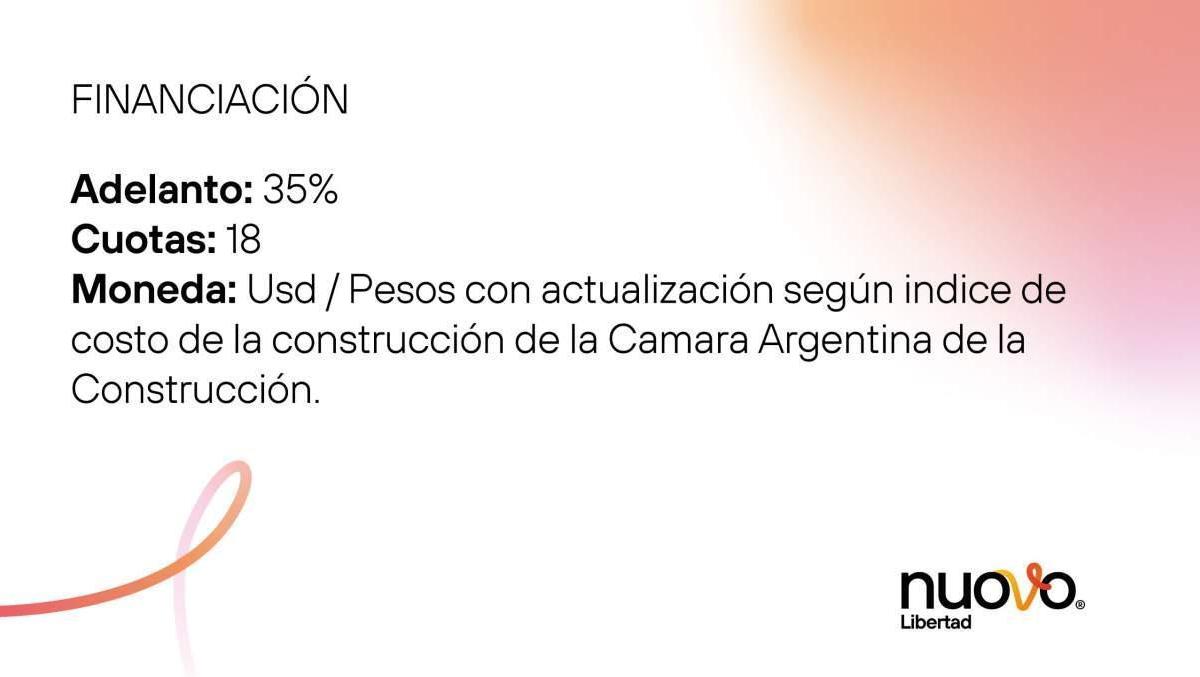 Oportunidad de Inversion en B General Paz! Nuovo Libertad Dpto un Dorm a Estrenar! 5