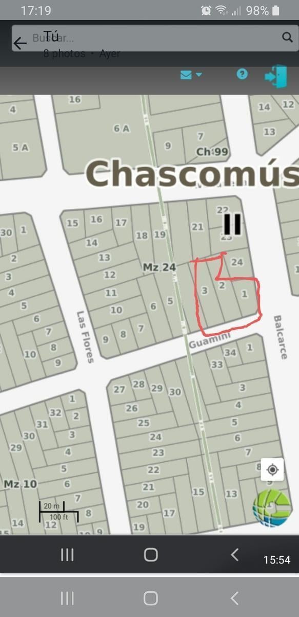 Foto de 3 Lotes de Terreno en Venta en Chascomus, imagen 2