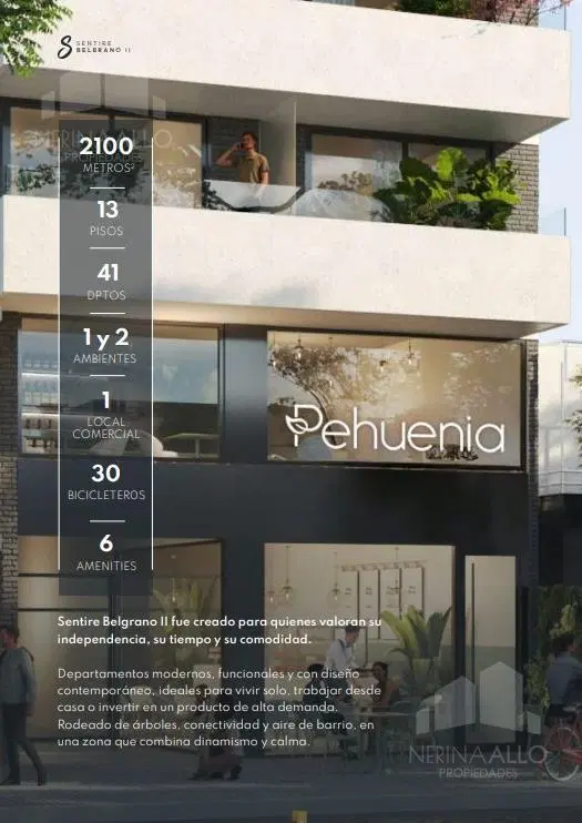 Venta Departamento Monoambiente en BELGRANO - en pozo - 3