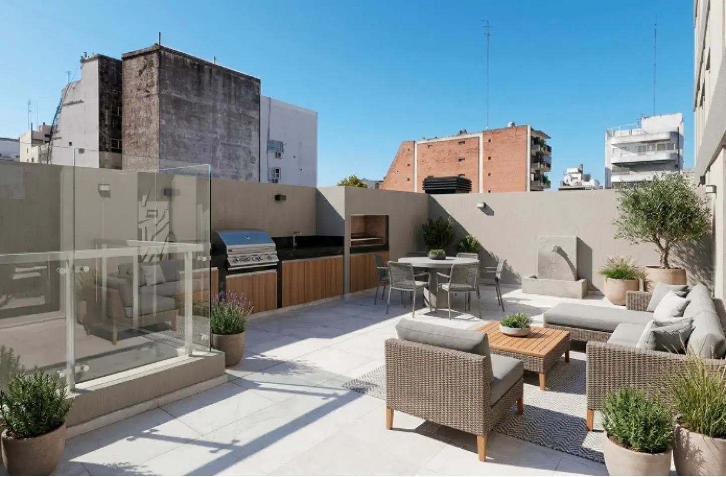 UNICO: 2 AMBIENTES CON TERRAZA PRIVADA DE 45 M² - PLANTA FLEXIBLE (EXPANDIBLE A 3) 2