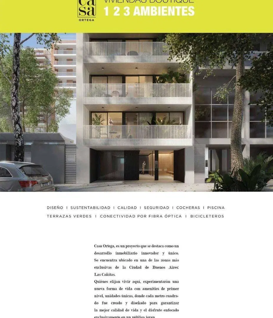 VENTA DOS AMBIENTES ORTEGA Y GASSET CAÑITAS 2