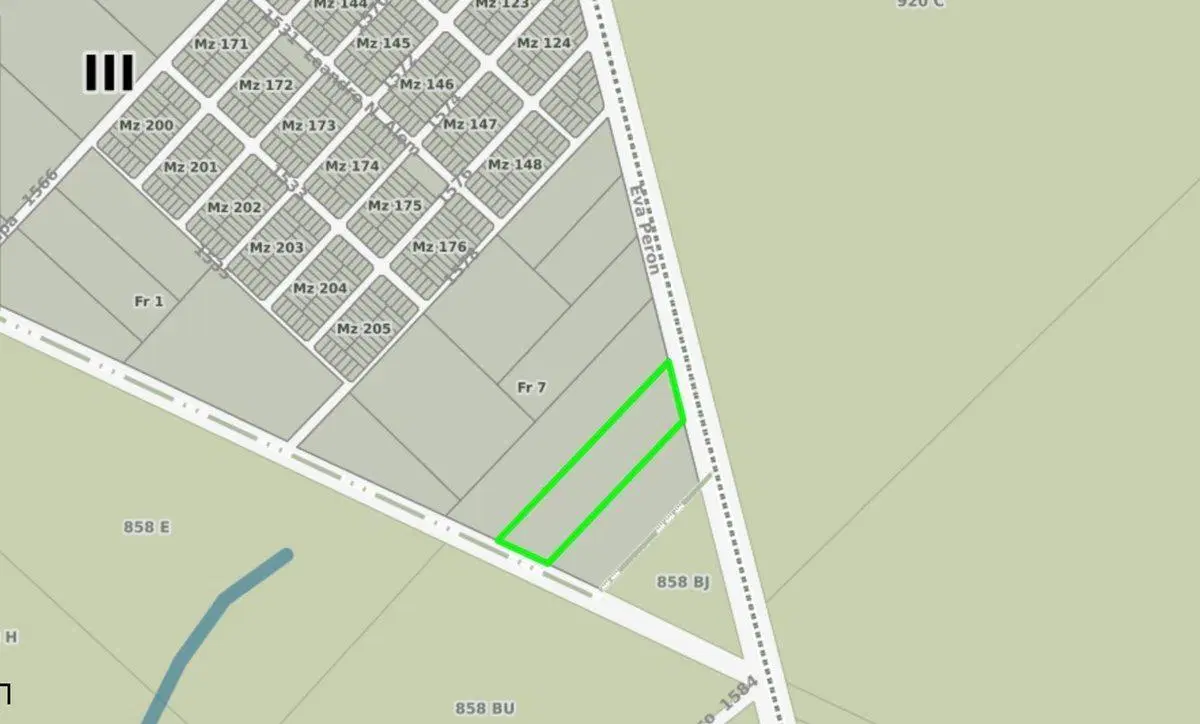 LOTE EN VENTA FLORENCIO VARELA SOBRE AV. EVA PERON 4