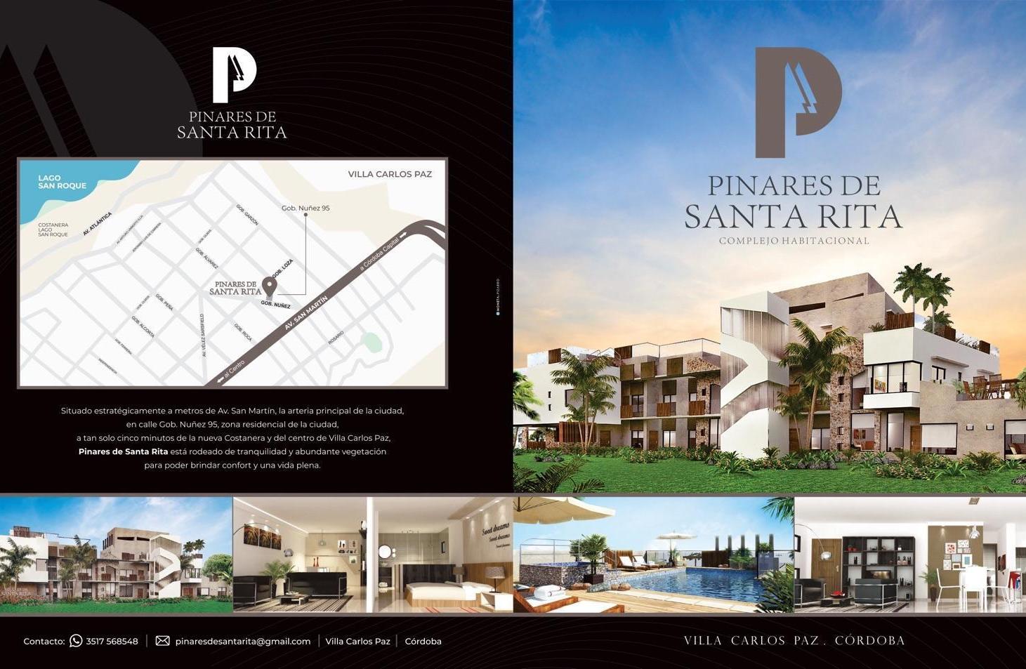 Departamento- EXCLUSIVO MONOAMBIENTE  "D" en Santa Rita - Villa Carlos Paz