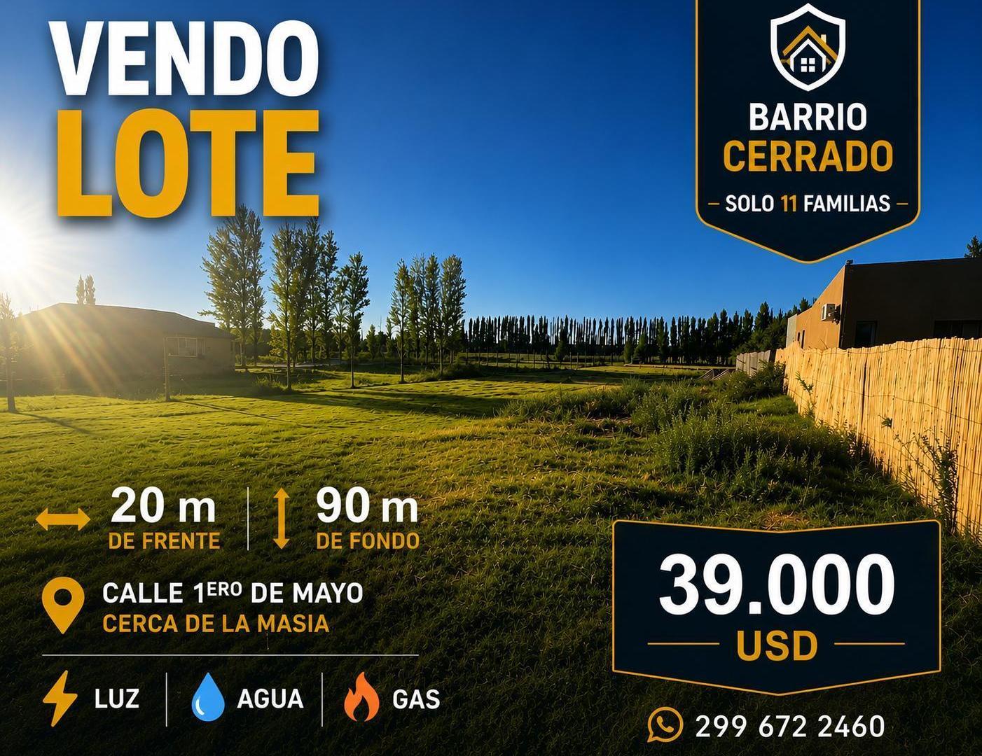 Foto de lote en barrio cerrado de 1800m2, imagen 2