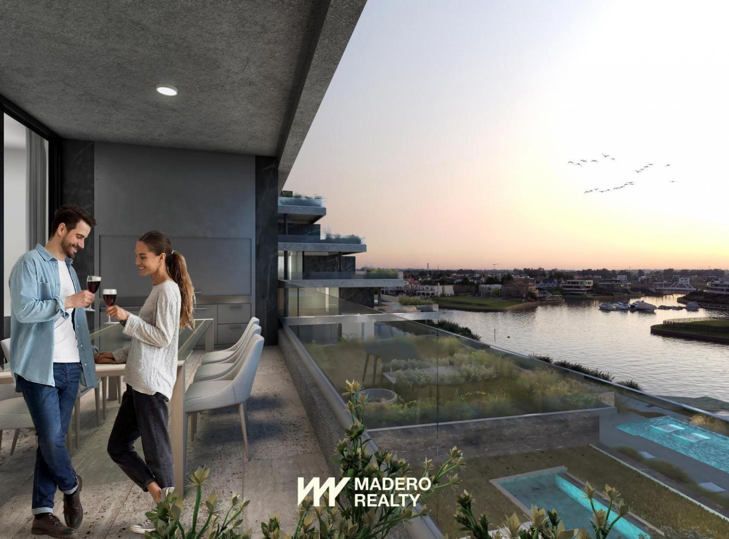 Venta de departamento 3 ambientes en Nordelta