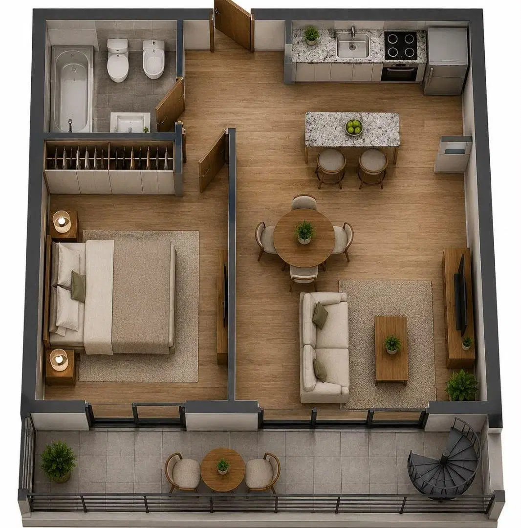 Excelente departamento de 2 ambientes a la venta en Coghlan 5