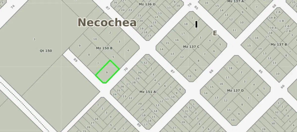 Venta Lote 6 en Necochea de 994 m2 Esquina 4