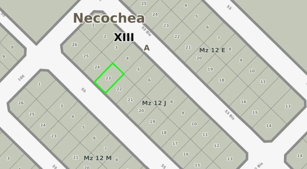 Venta  Lote  en  Necochea de 255 m2 3