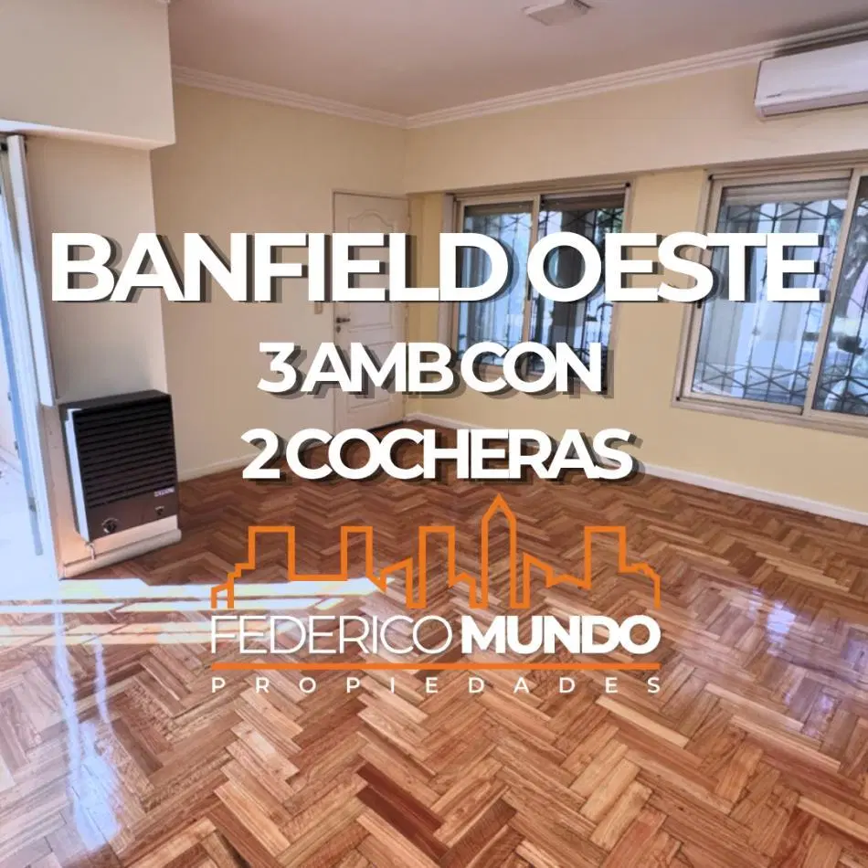 3 ambientes venta con dos cocheras en banfied lomas de zamora Apto credito 1