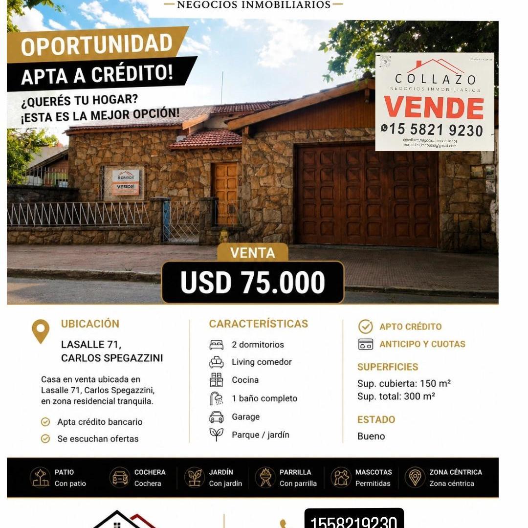 Foto de Casa apto crédito en Spegazzini!!!, imagen 2